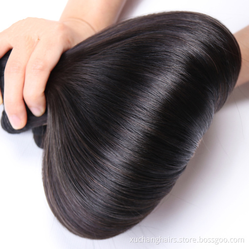 Virgin human hair vendors raw virgin cuticle aligned cambodian hair bundles double drawn bone straight human hair extensions